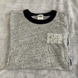 Pink crew neck shirt